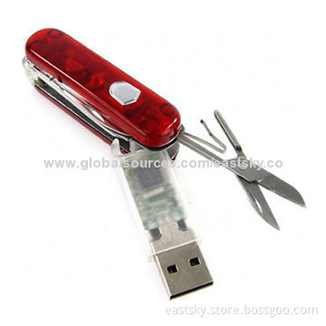 Swiss Army Knife USB Drive with Ultra-stable Technology/Supports USB 2.0 ConfigurationNew
